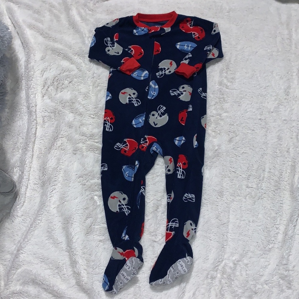 Carter’s 24 month fuzzy football footie sleeper zip up